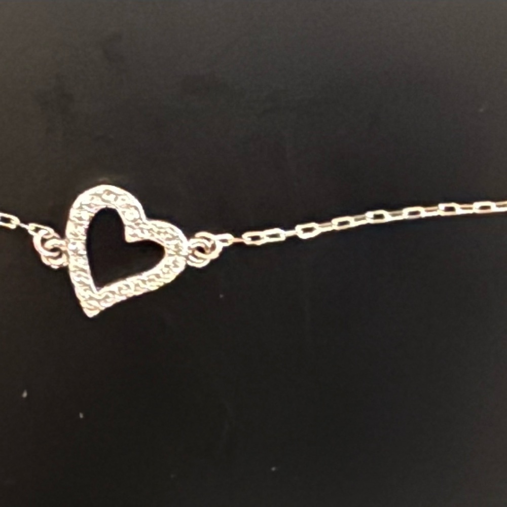 Swarovski Silver Crystal Heart Bracelet